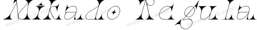 Mikado Regular Itali字体转换